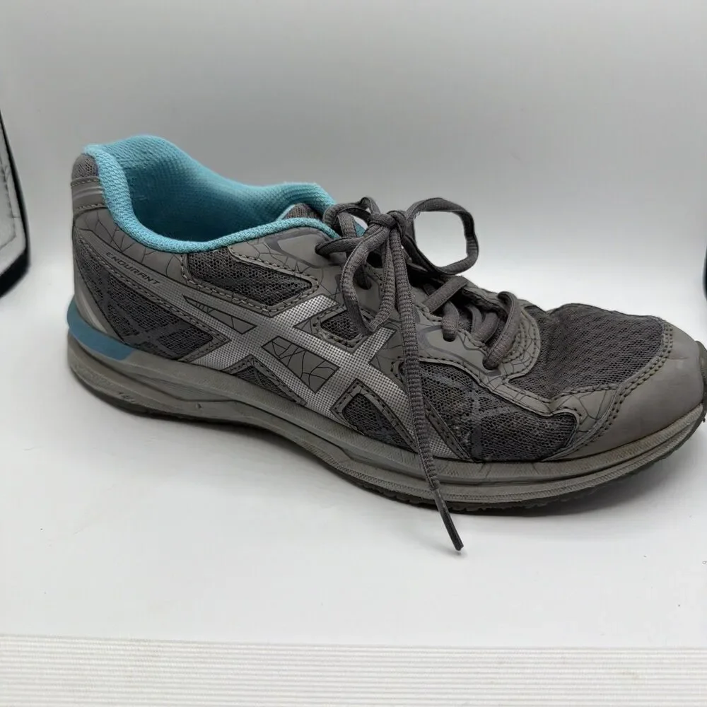 ASICS Endurant Women’s Running Shoes Grey And Blue T792N Size 7.5‎